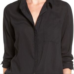 Treasure & Bond Classic Black Long Sleeve Shirt Size XL